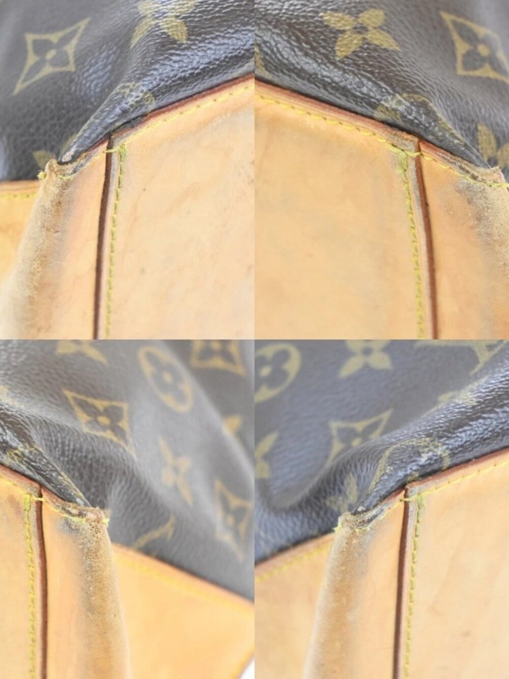 LOUIS VUITTON Cabas Mezzo Shoulder Bag Monogram Leather Brown M51151 73MA498 - Picture 7 of 16